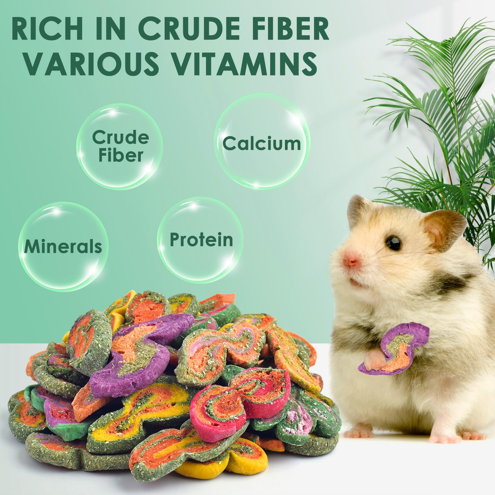 KATUMO bocadillos naturales para conejo, ricos en fibra para digestión y vitalidad.