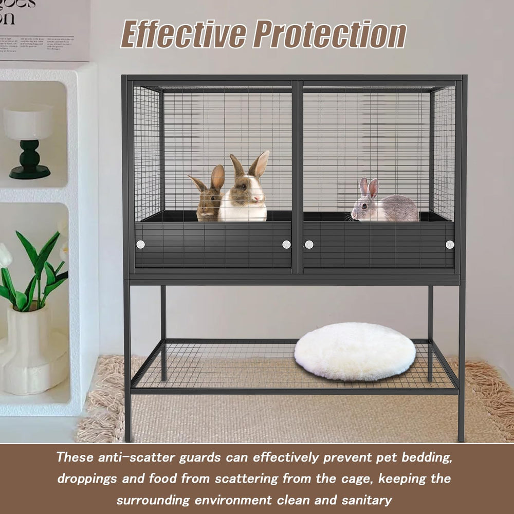 Katywixu Protector anti-salpicaduras para jaula mantiene el área limpia y seca.