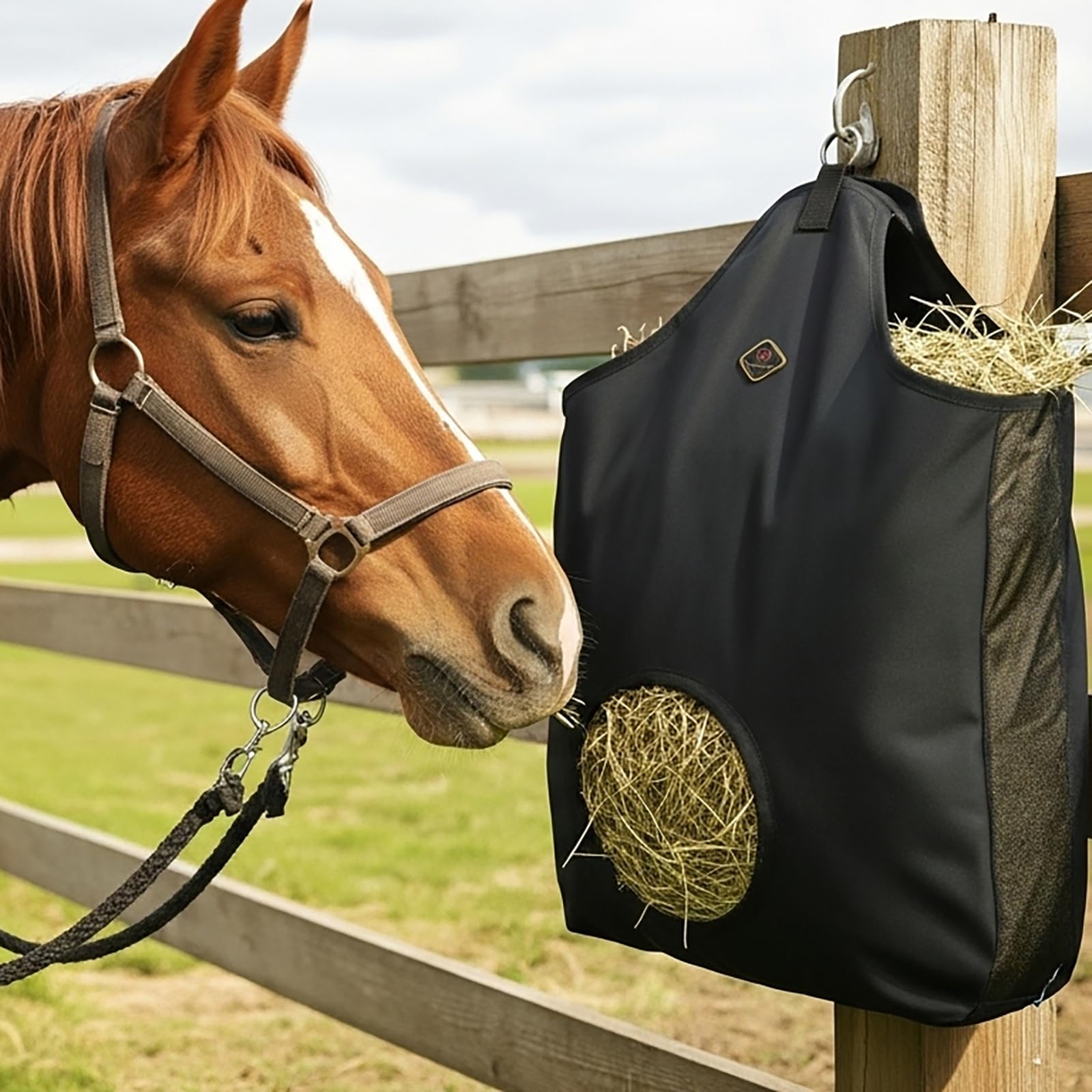 Kavallerie bolsa de heno para caballos ideal para transporte y establo.