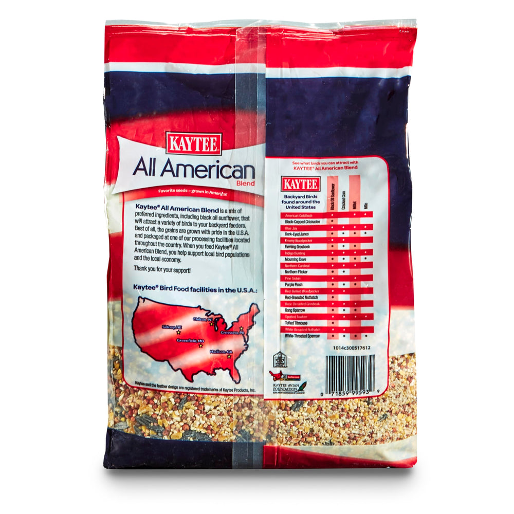 Kaytee All American arrendajo azul en comedero, posible visitante frecuente.