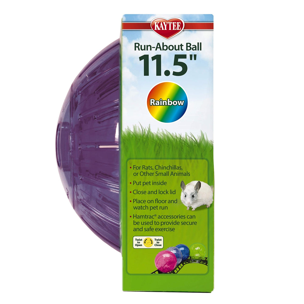 Balón verde Kaytee Run-About para juego activo y seguro.