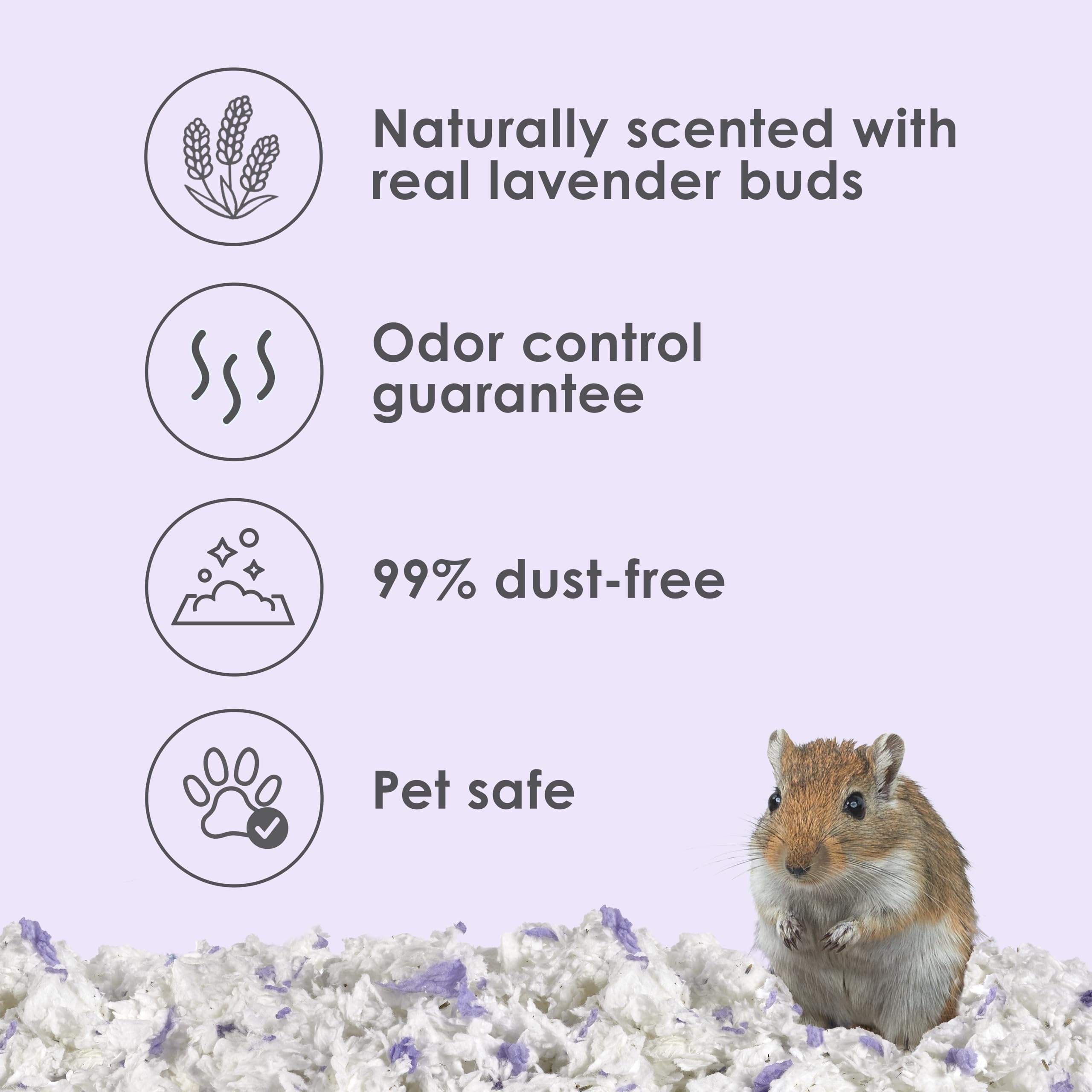 Kaytee lavanda aroma suave en el lecho para mascota