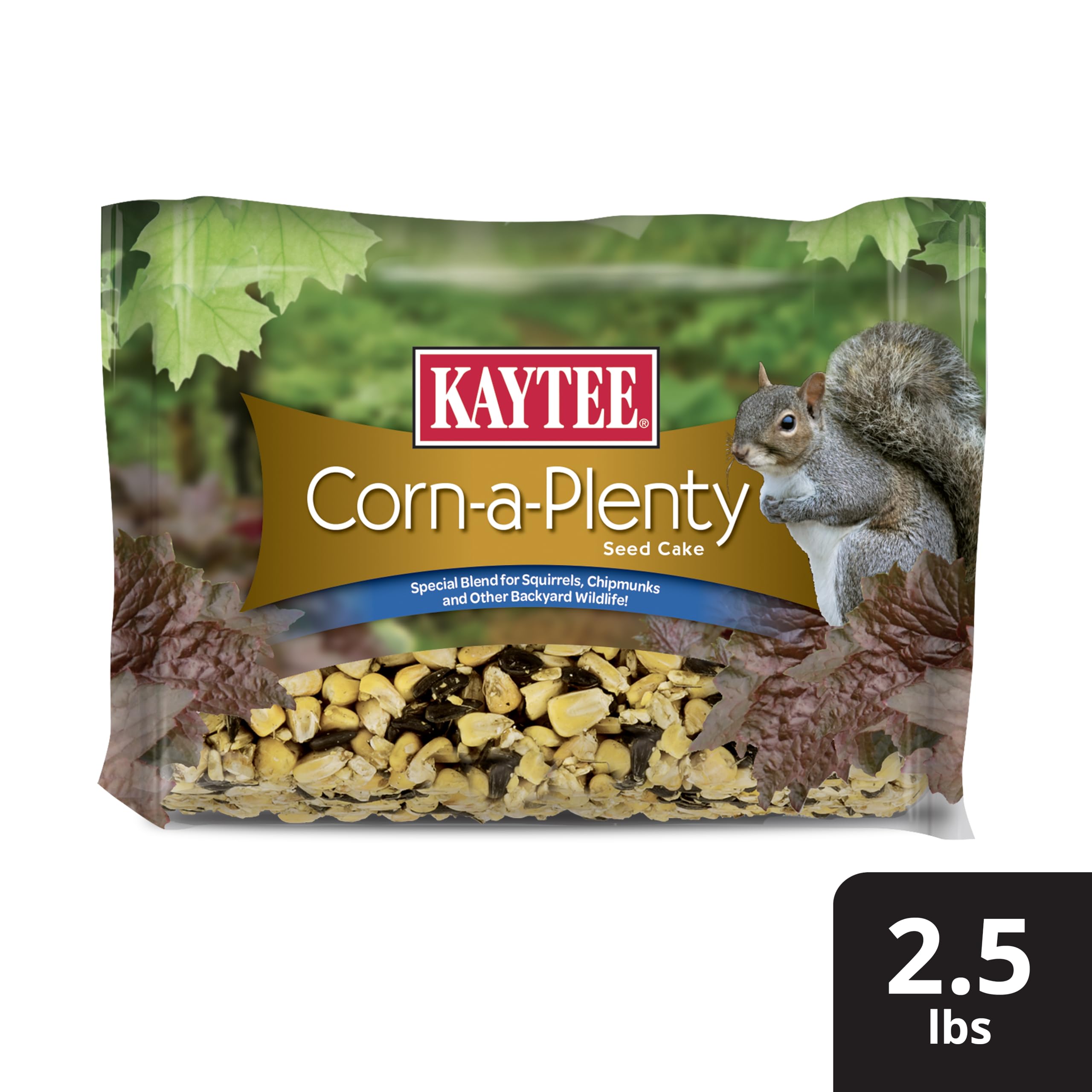 Kaytee Corn-A-Plenty Cake seguridad y calidad en alimentación de fauna.