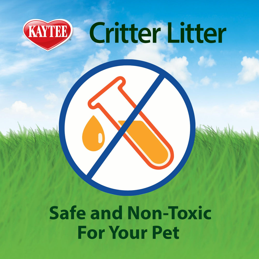 Kaytee Critter Litter está lista para cambios cada 2–3 días