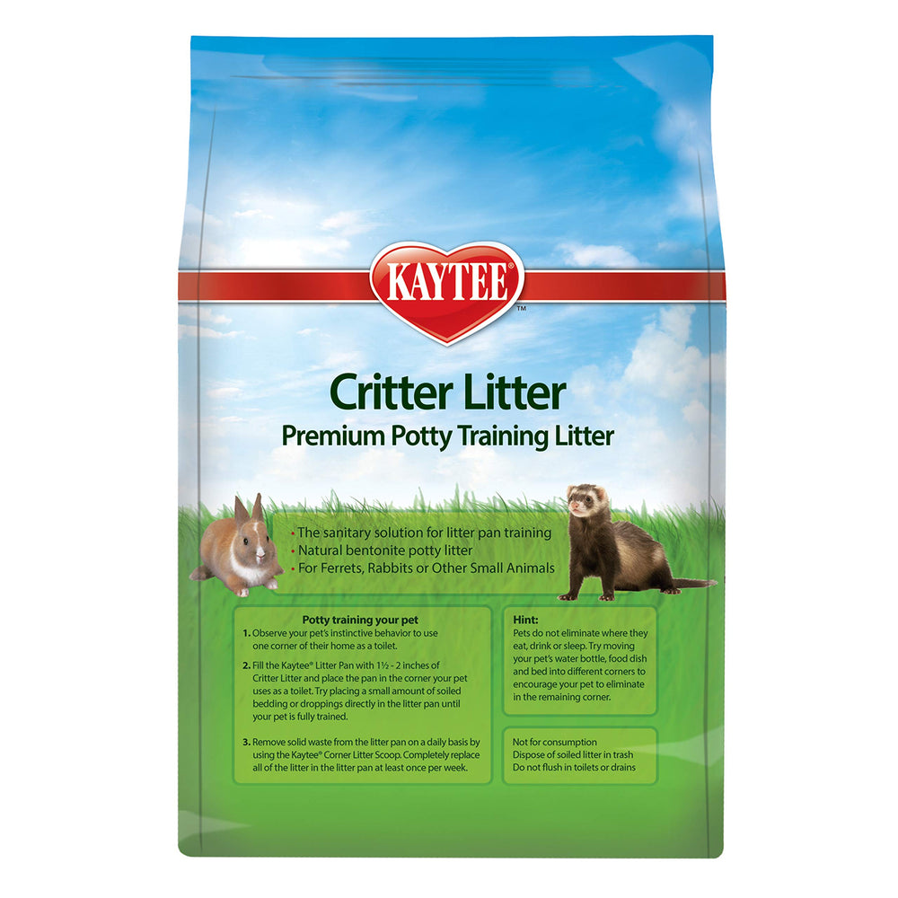 Kaytee Critter Litter absorbe diez veces su peso en líquido.