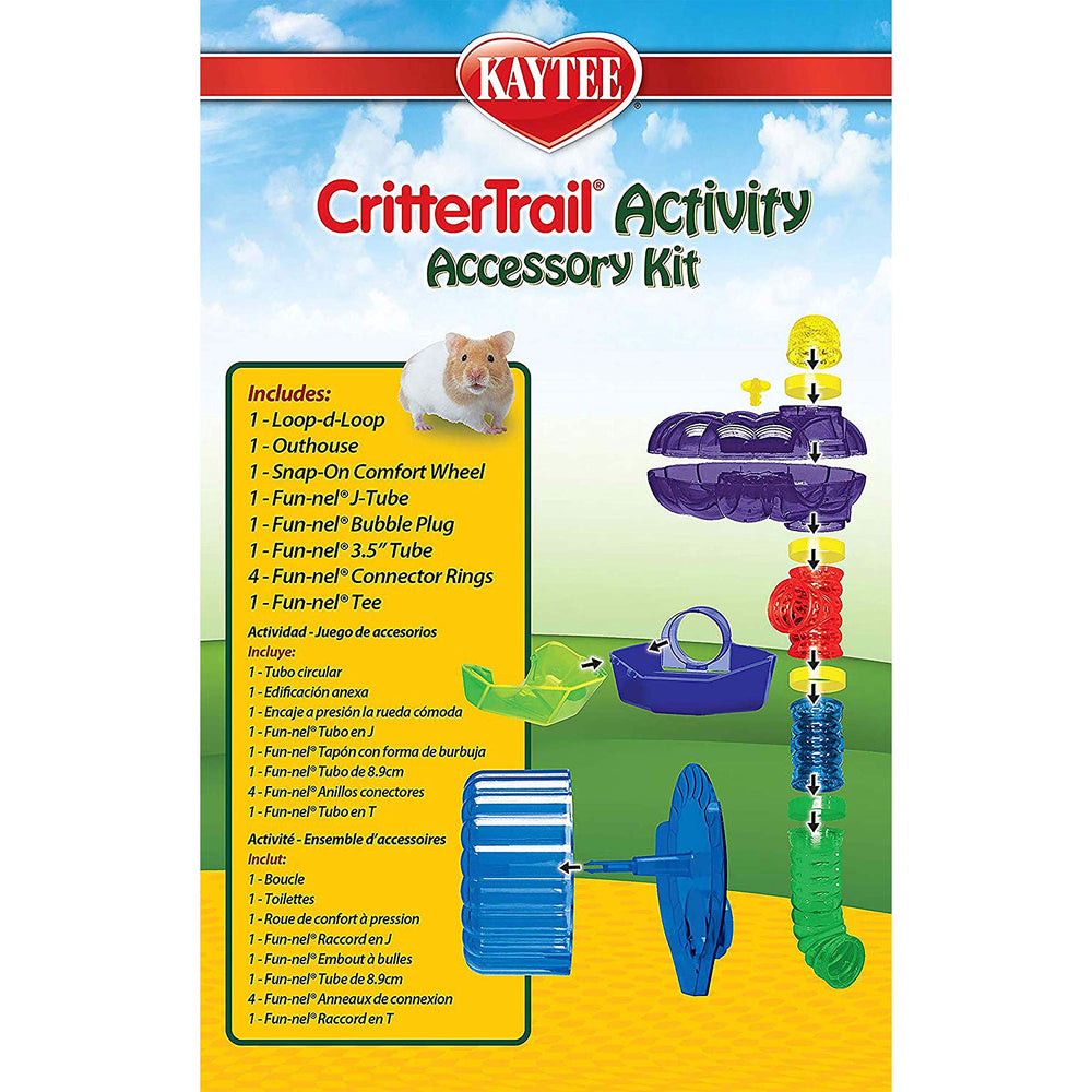 Kaytee CritterTrail: dimensiones 9 x 9 x 18 pulgadas para espacio ampliado.