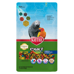 Kaytee Exact Rainbow envase original facilita almacenamiento y frescura