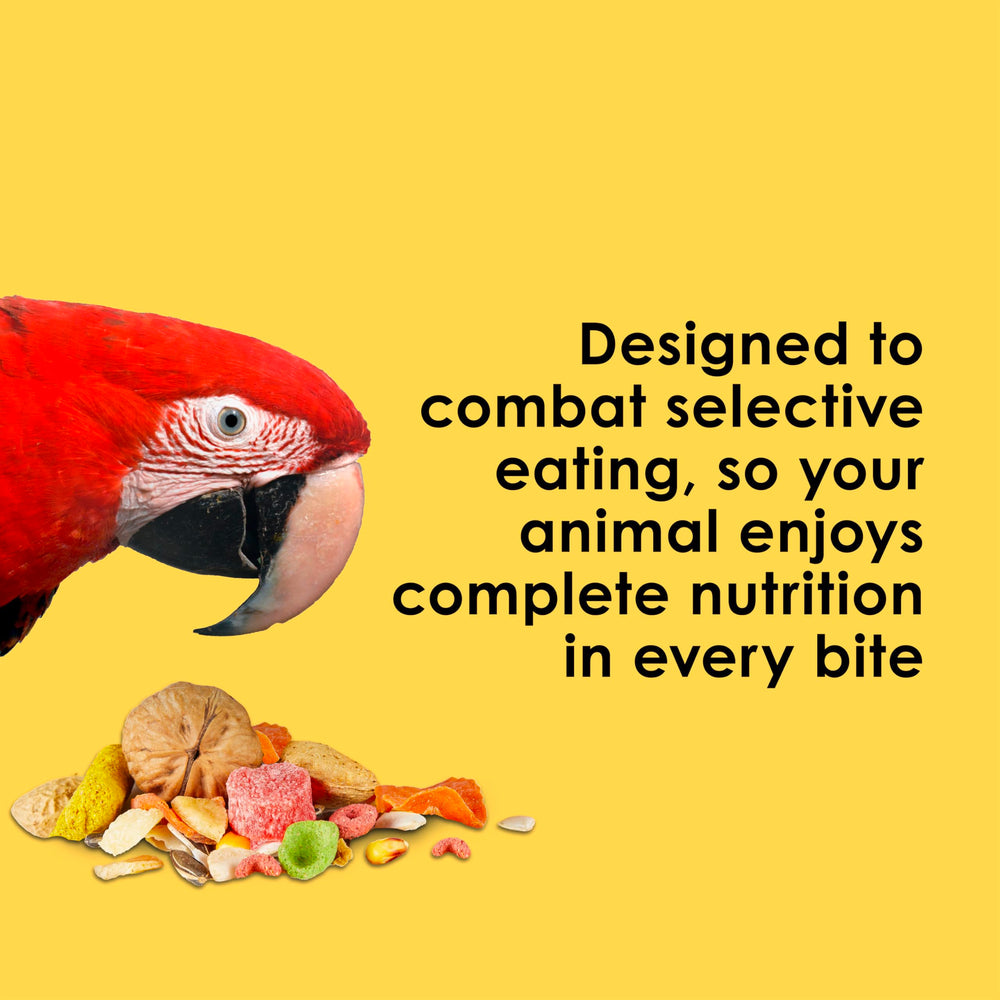 Kaytee Fiesta Big Bites: cuidado de piel y plumas, plumaje más vibrante.