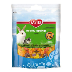 Kaytee Fiesta Toppings Papaya, snack de 2,5 oz perfecto para entrenamiento y juego.