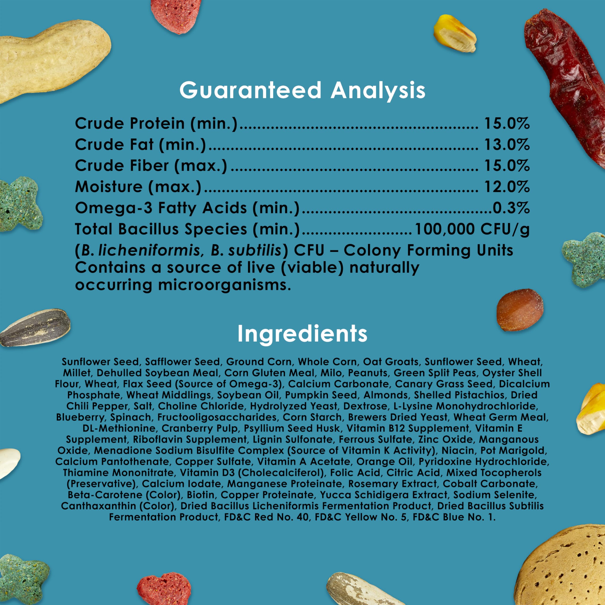 Kaytee Forti-Diet Pro Health, conservado naturalmente para frescura óptima.