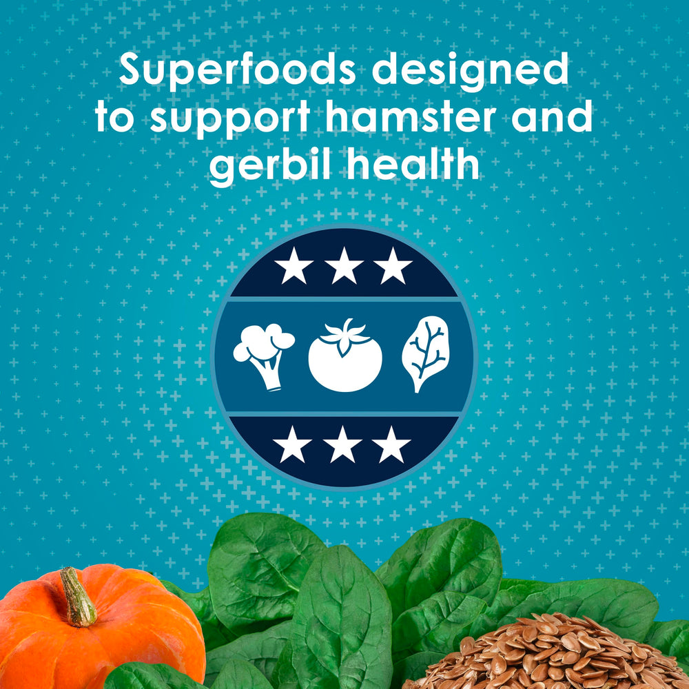 Kaytee Forti-Diet Pro Health con calabaza y espinacas para nutrientes clave.