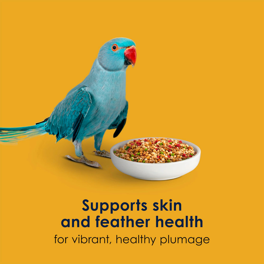 Kaytee Forti-Diet Pro Health Egg-Cite, ingredientes de calidad visibles para aves curiosas