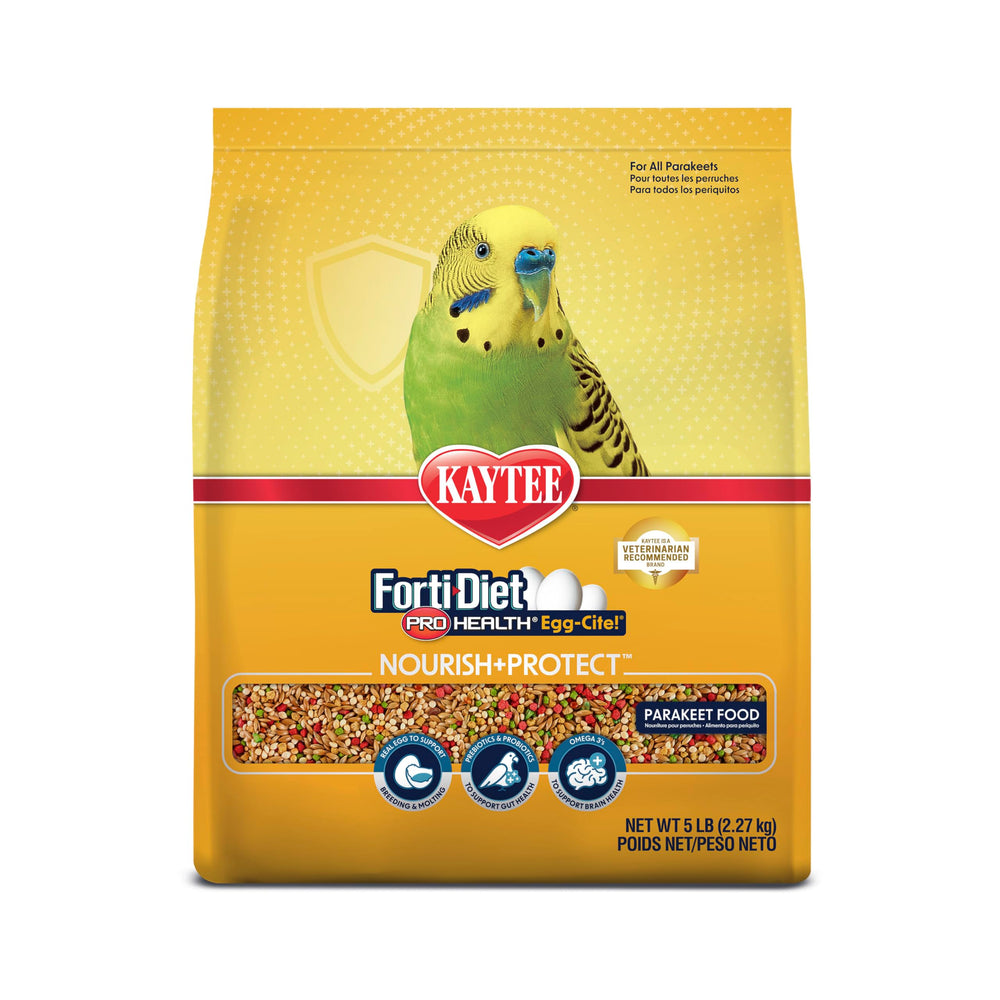 Kaytee Forti-Diet Pro Health Egg-Cite para periquitos, proteína de huevo de alta calidad