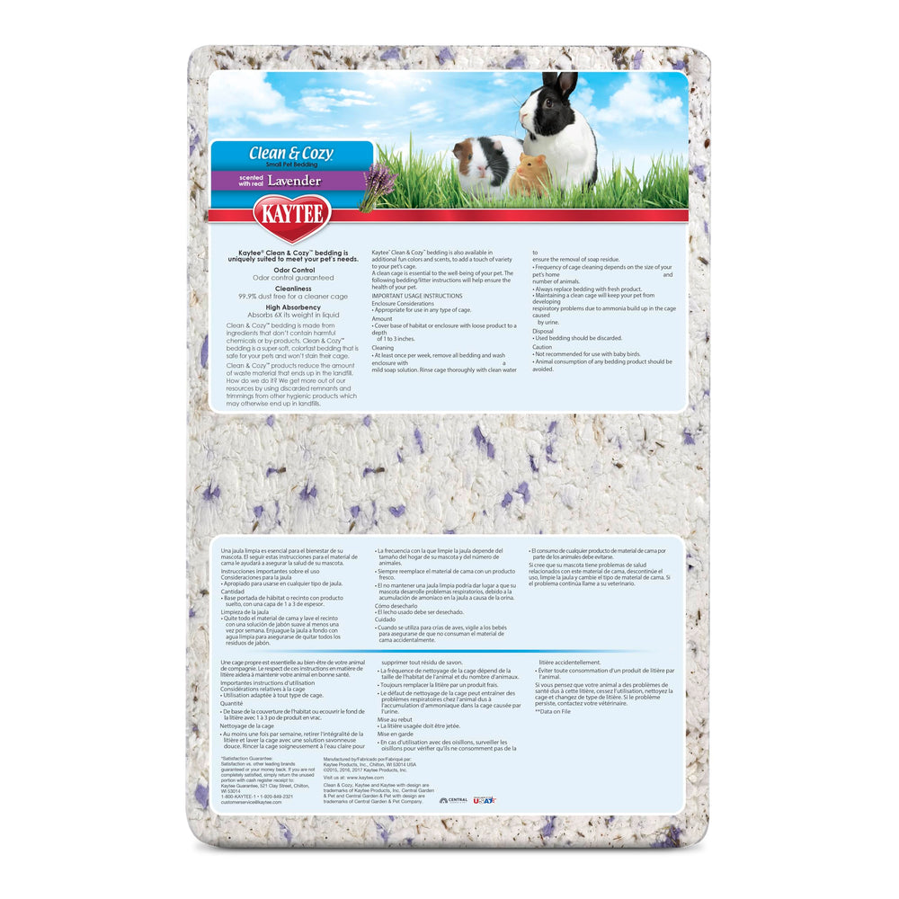Kaytee Limpio y Acogedor Lavanda fácil de limpiar.