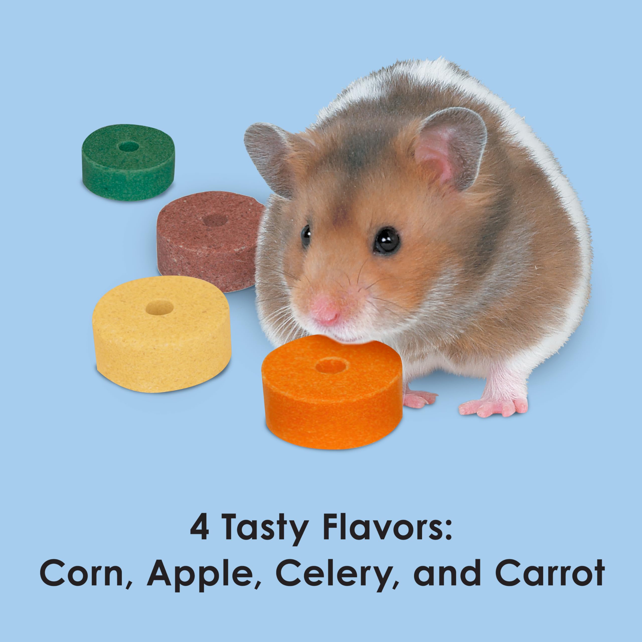Kaytee Mini Sabores Salados sabor zanahoria, estimular apetito en animales pequeños.