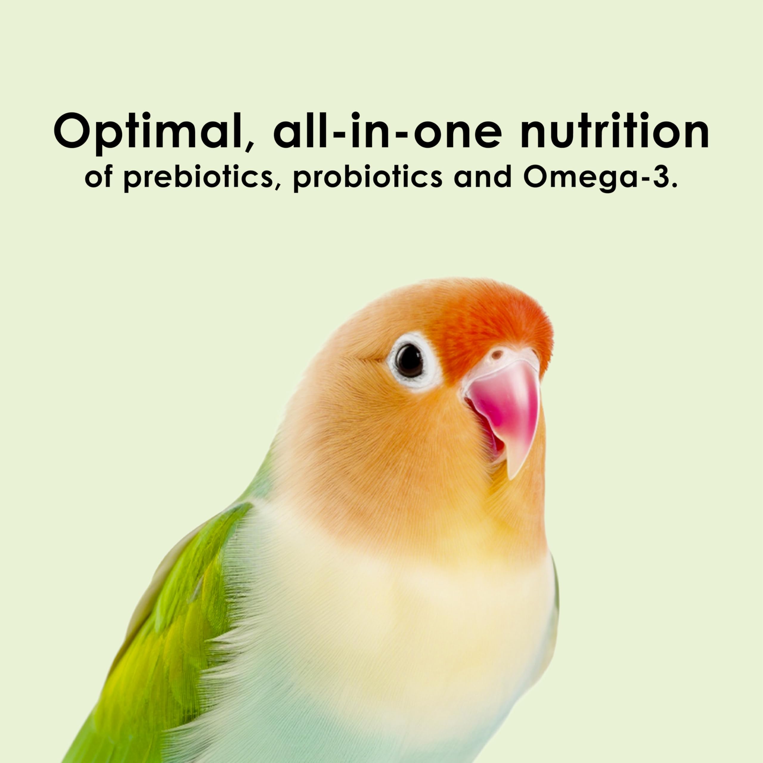 Kaytee Nutri Soft: omega-3 para plumaje y salud general del ave.