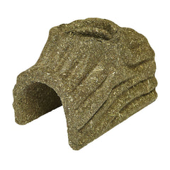 Kaytee Premium Refugio: textura del heno de Timothy en primer plano para masticar.