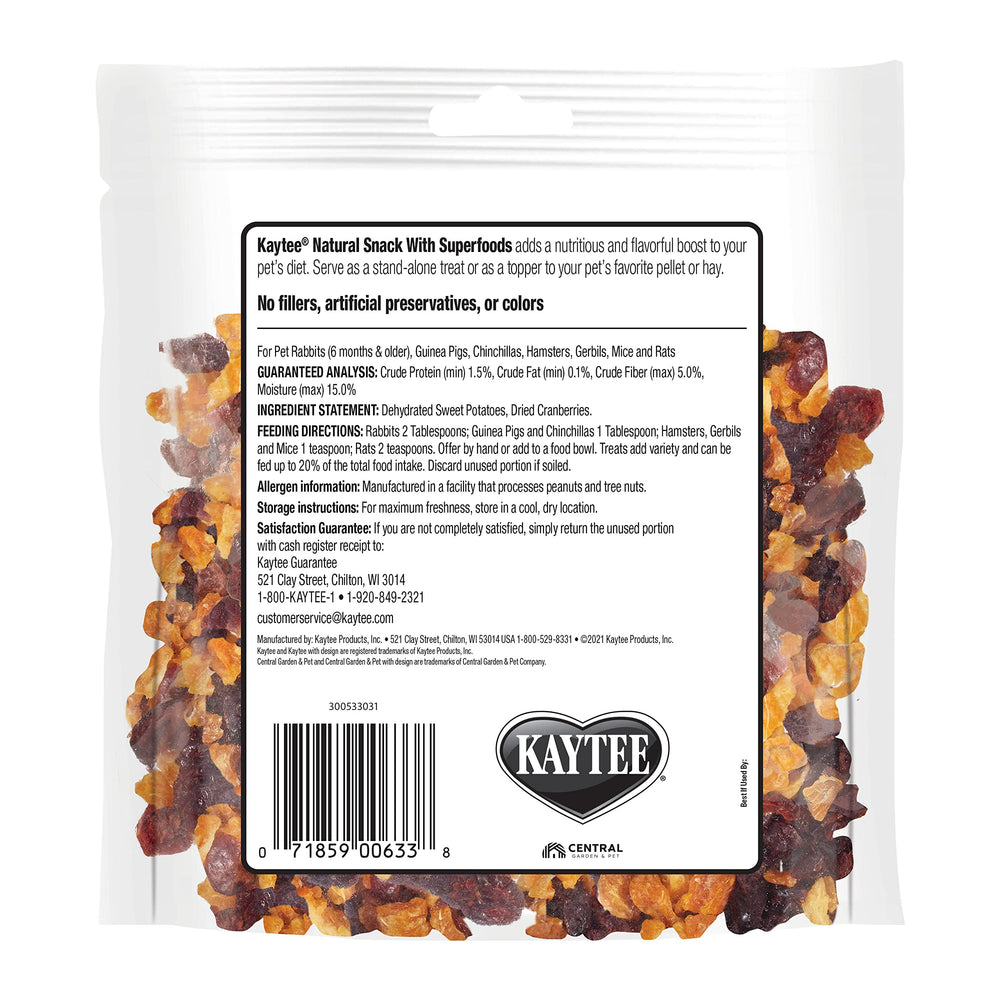 Kaytee Snack en tazón, fácil de servir junto a la comida diaria