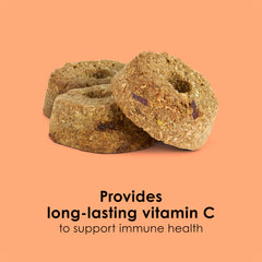 Kaytee Super C Bites detalle de vitamina C para inmunidad en mascotas pequeñas