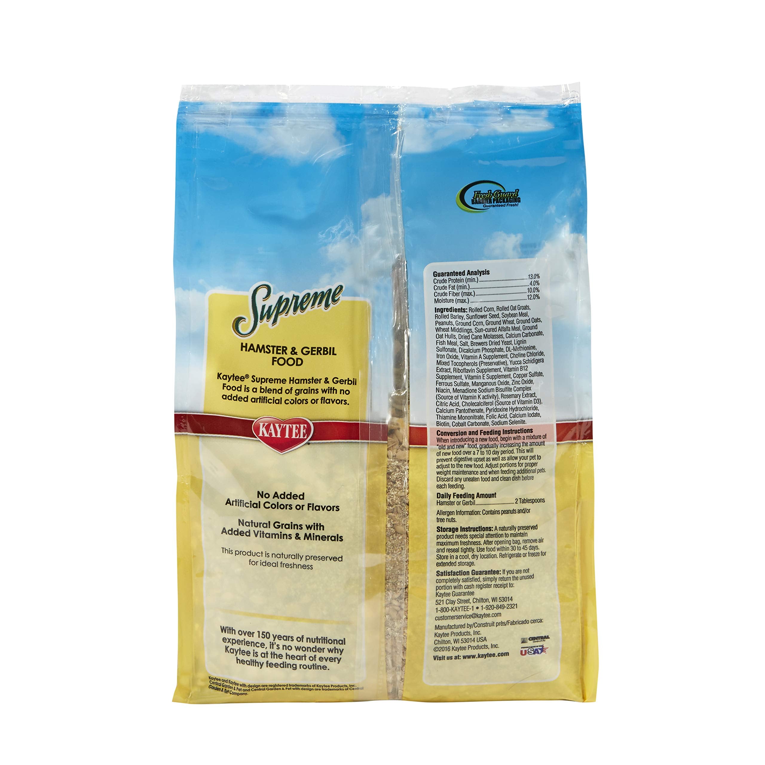 Kaytee Supreme frutos-secos naturales: textura crujiente para estimular la comida