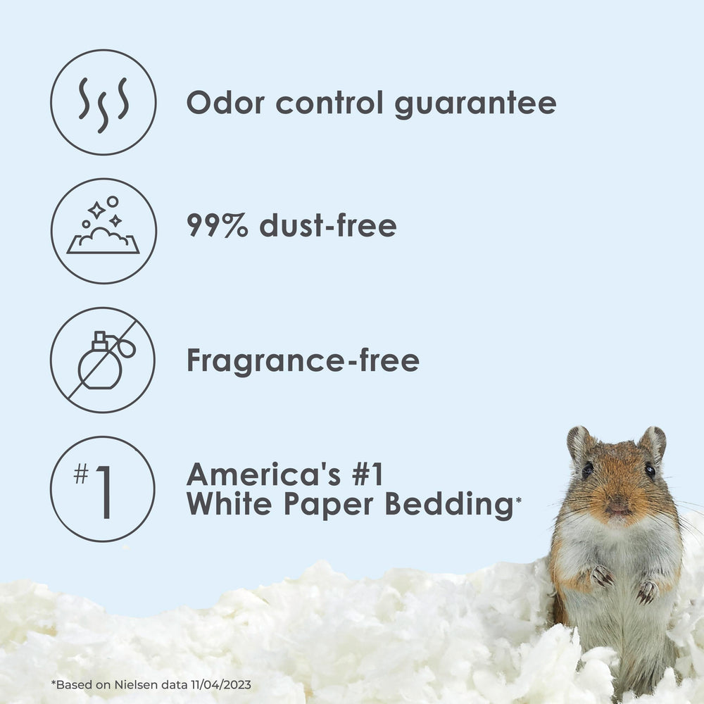Kaytee Clean & Cozy: textura suave de papel premium para comodidad de hocicos.