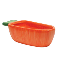 Kaytee Vege-T-Bowl con diseño de zanahoria para comida o agua, ideal para conejos.
