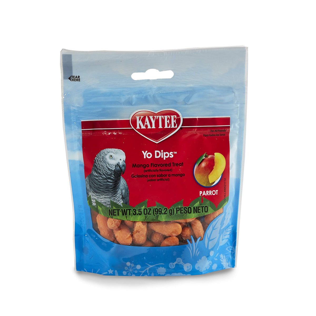 Kaytee Yo Dips Mango: bocado de yogur para loro que añade variedad.