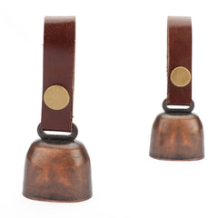 Collar de cuero kcrygogo con campana para paseo y entrenamiento