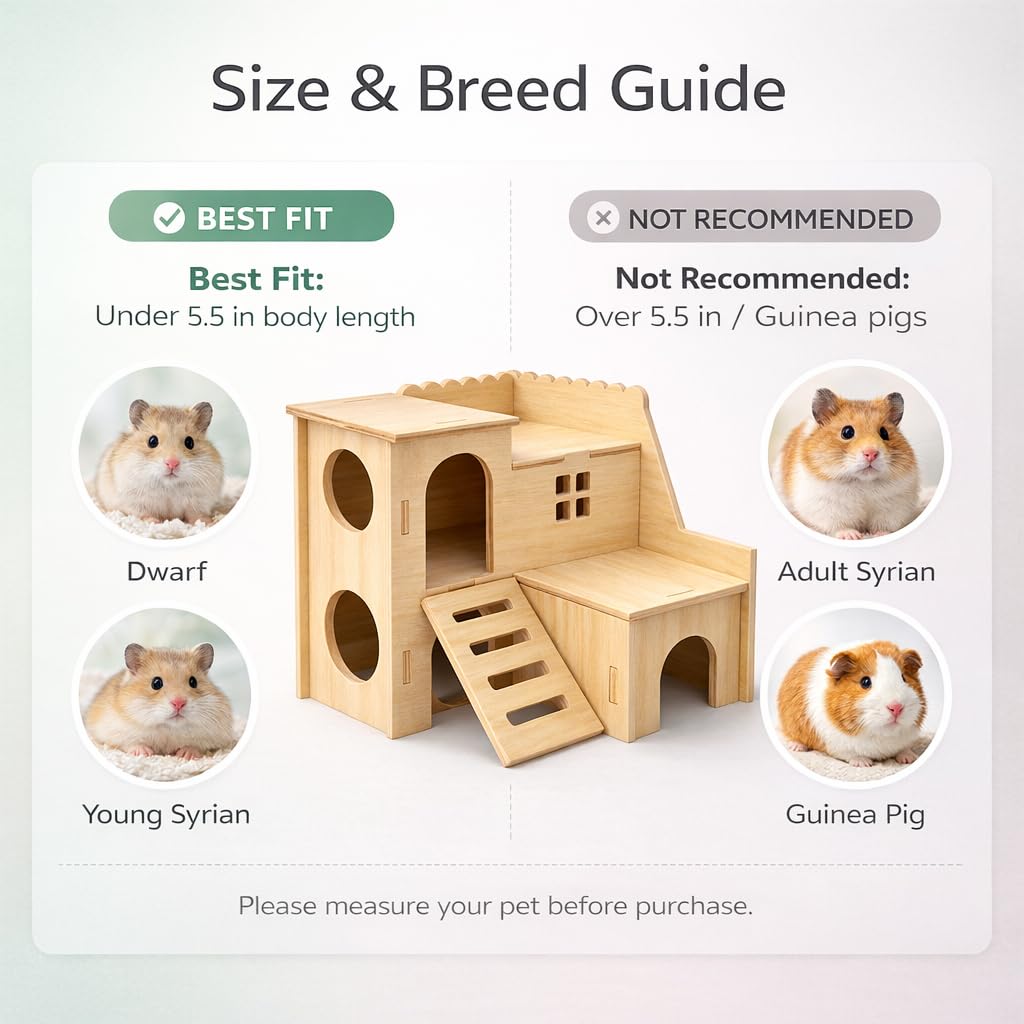 El hogar seguro de kcrygogo para hamster aporta sensación de refugio estable.