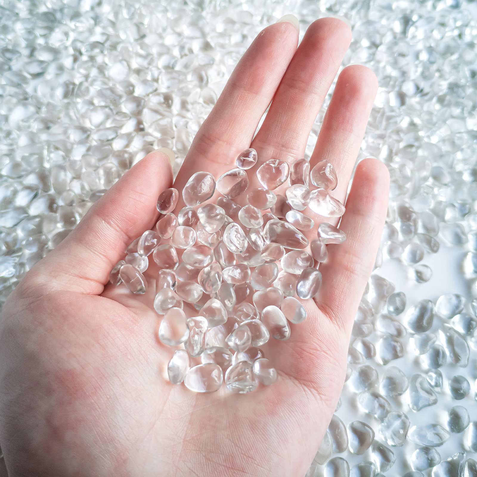 Keedolla piedras vidrio claras para acuario, ideal aspecto limpio y natural