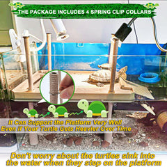 Keedolla muelle flotante para reptiles, mantiene al animal fuera del agua