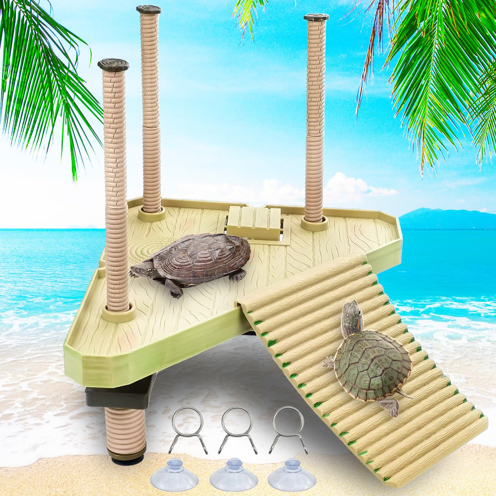 Keedolla pier tortugas flotante, plataforma estable para descanso seguro