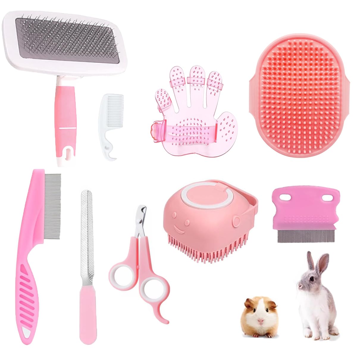 Keeplkvoc conjunto cuidado mascotas 9 piezas, ideal para uso diario y orden.