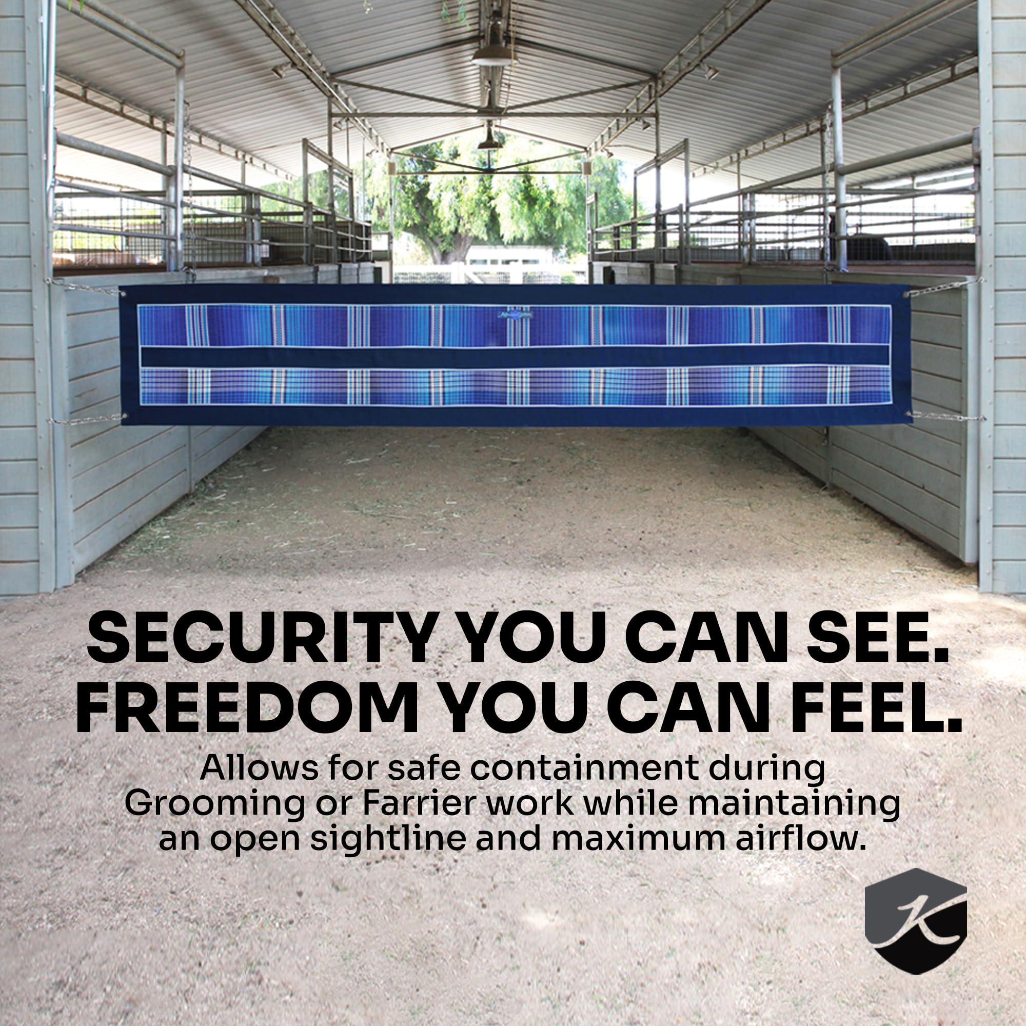 Kensington Aisle Guard hecho en EE. UU. con materiales de calidad.