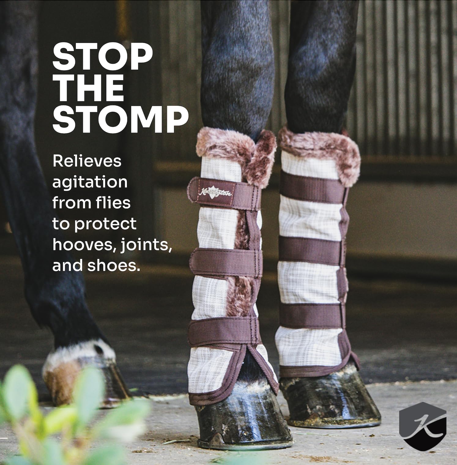 Kensington Protective Products botas de protección para pony lavanda menta, malla Ilene resistente