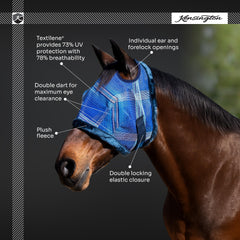 Kensington UV Fly Mask Deluxe negro XL, dardos oculares dobles para mayor claridad visual.