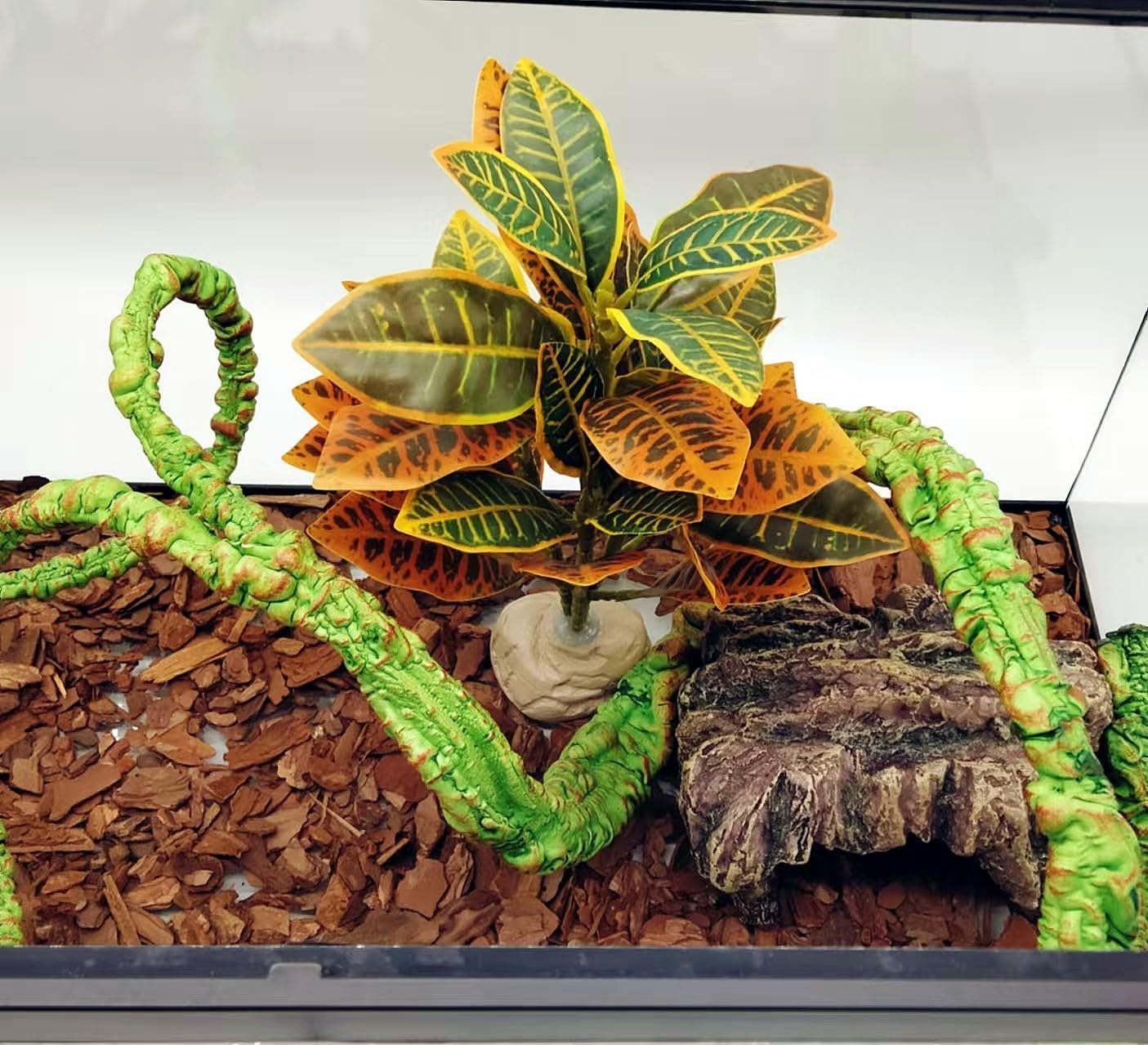 KERUIDENG plantas reptil, uso versátil para múltiples especies y hábitats.