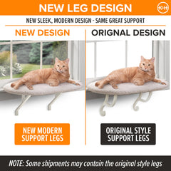 K&H Kitty Sill con espuma ortopédica ofrece soporte estable para descansar.