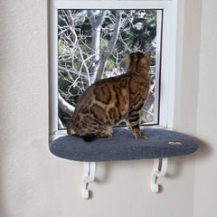 K&amp;H Kitty Sill hamaca de ventana para gatos grandes, descanso soleado.