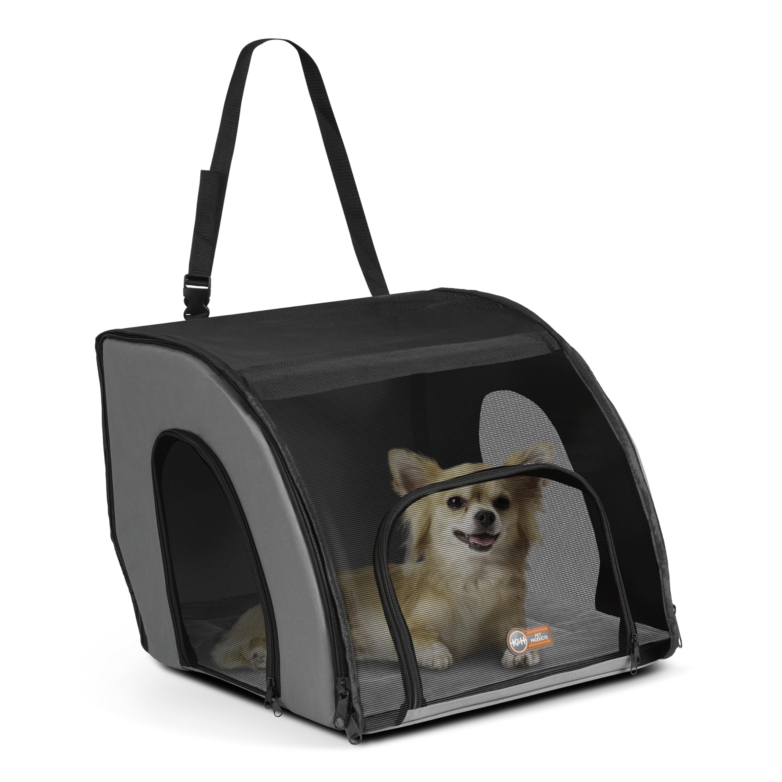 K&H Pet Products: asiento-coche para perros y gatos, seguridad y comodidad durante el viaje.