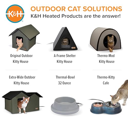 K&H Cama-calentable-actividad, calefacción activa solo con presencia de la mascota