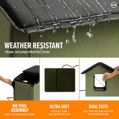 K&H Pet Products cama-caliente-desmontable ofrece calefacción removible para mayor comodidad