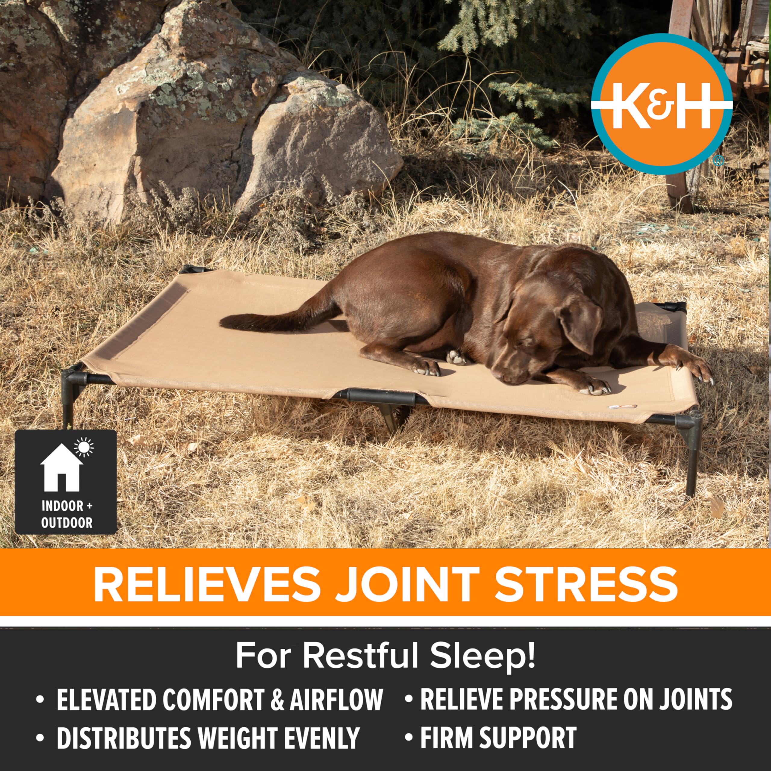 K&H Pet Products Cama con Marco de Metal Fuerte para durabilidad