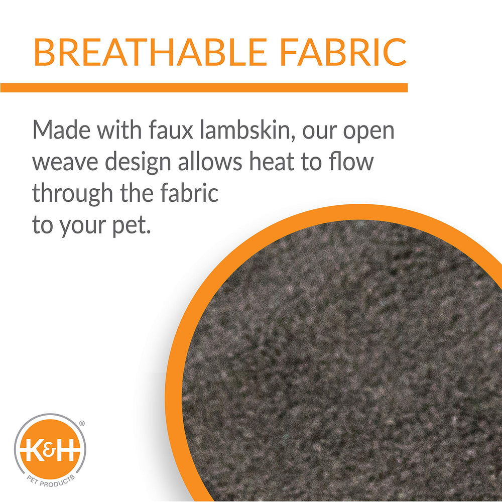 K&H diseño tejido abierto permite que el calor se irradie hacia tu mascota.