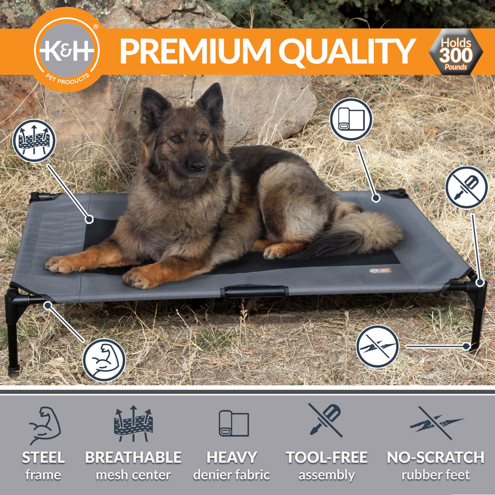 K&H Pet Products Cama cota desmontable y ligera, fácil de transportar.