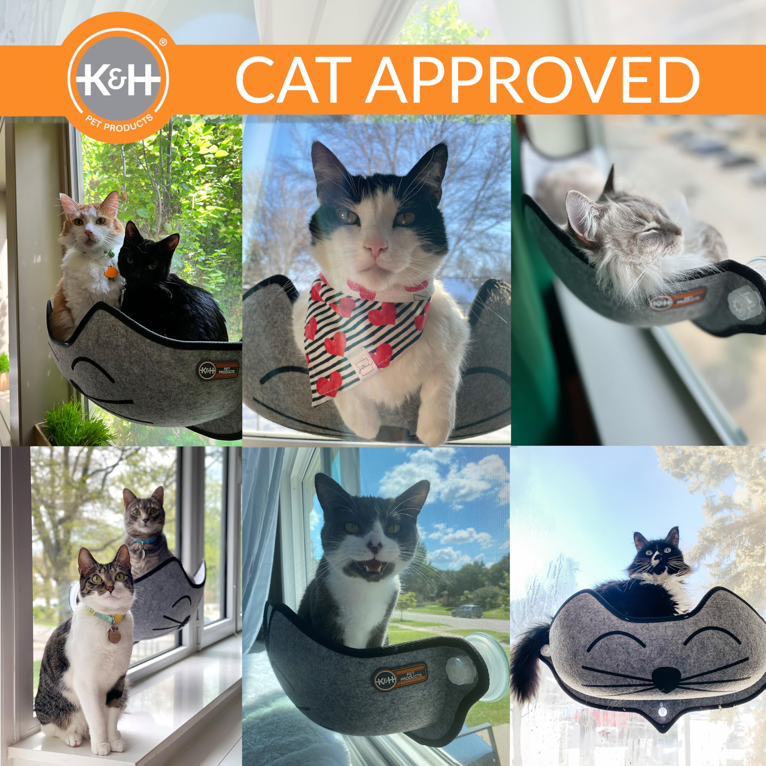 K&H EZ Mount con acceso fácil para que el gato entre y salga