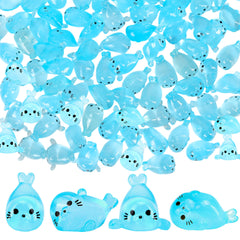 KH866 foca-resina-luminosa modelo 1, ideal para jardines de hadas con brillo suave.