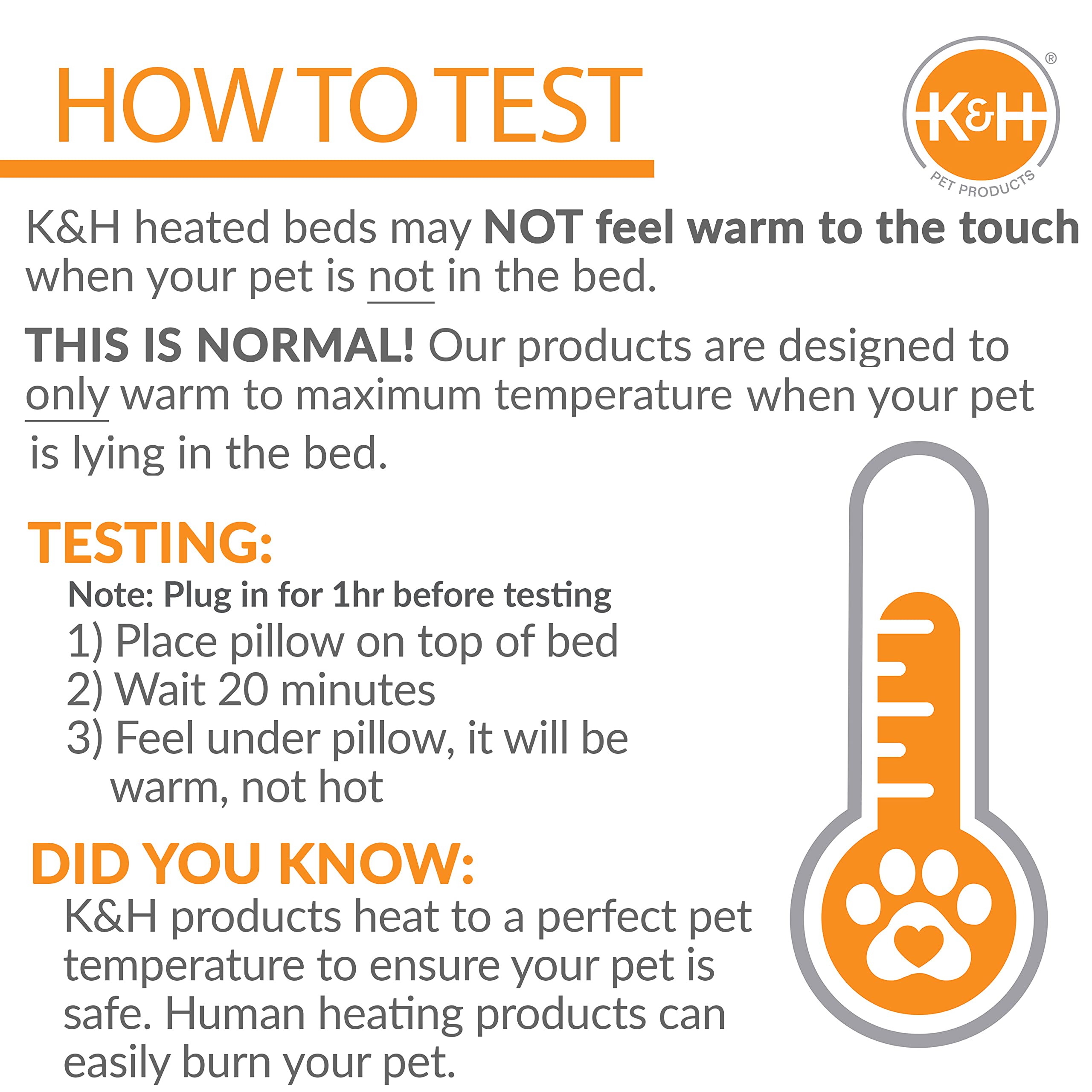 K&H Thermo-Kitty Fashion Splash disponible en tallas 18 y 22 pulgadas.