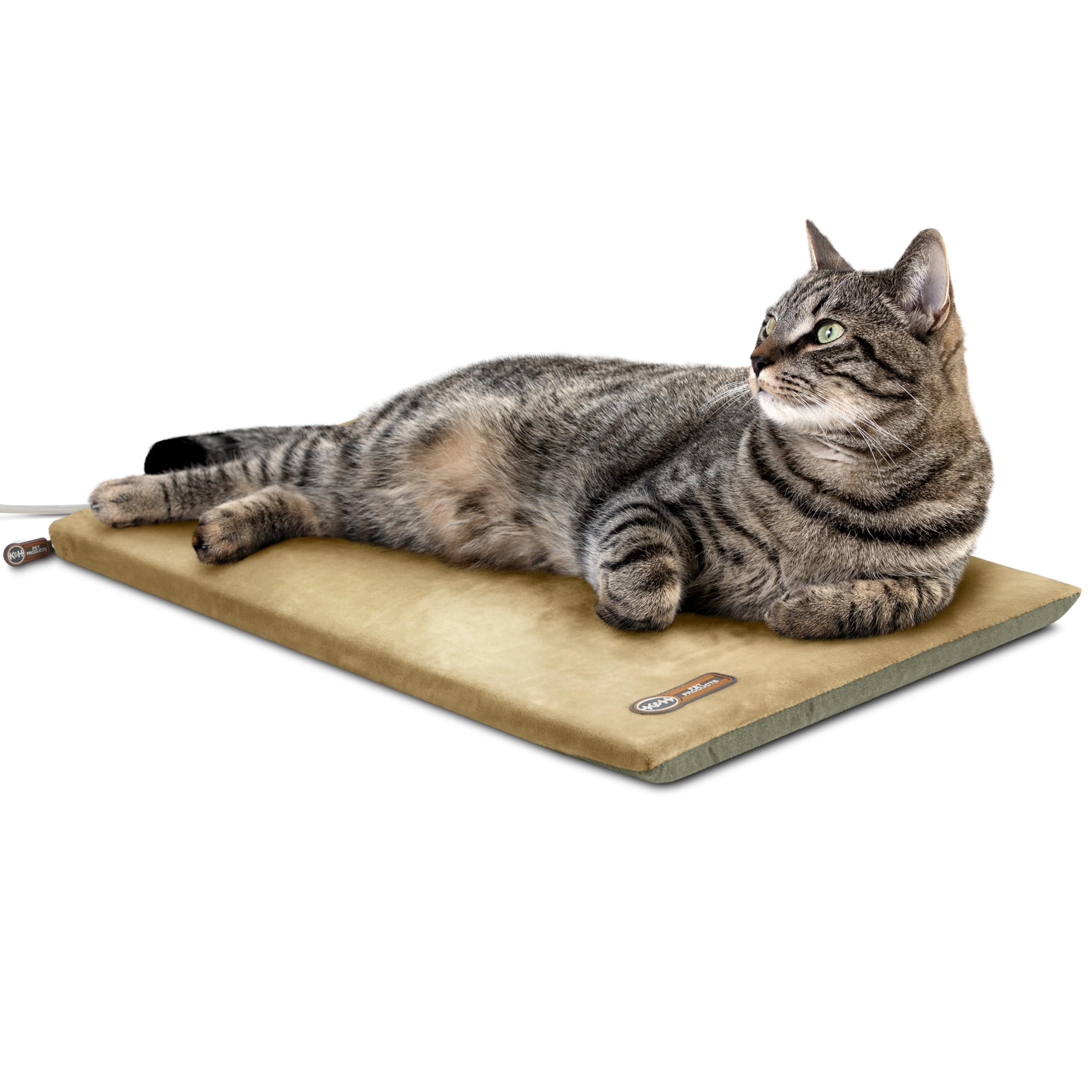 K&H Thermo-Kitty Mat: cama calefactable para interior, descanso cálido para gatos.