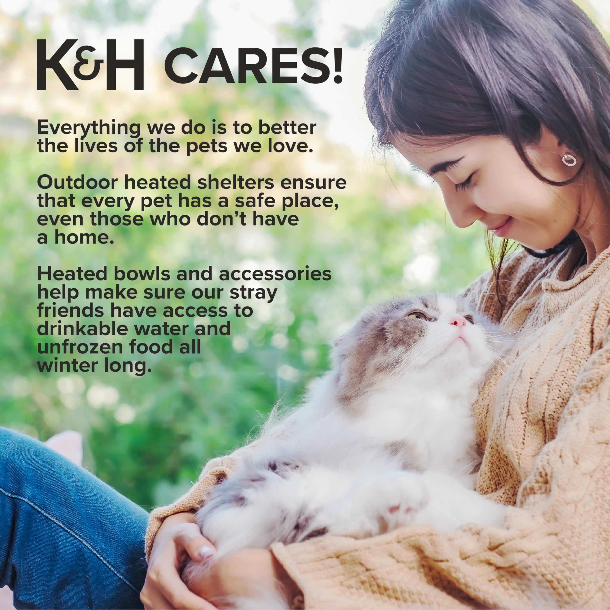 K&H Thermo-Pet Cave lavable a maquina para limpieza facil.